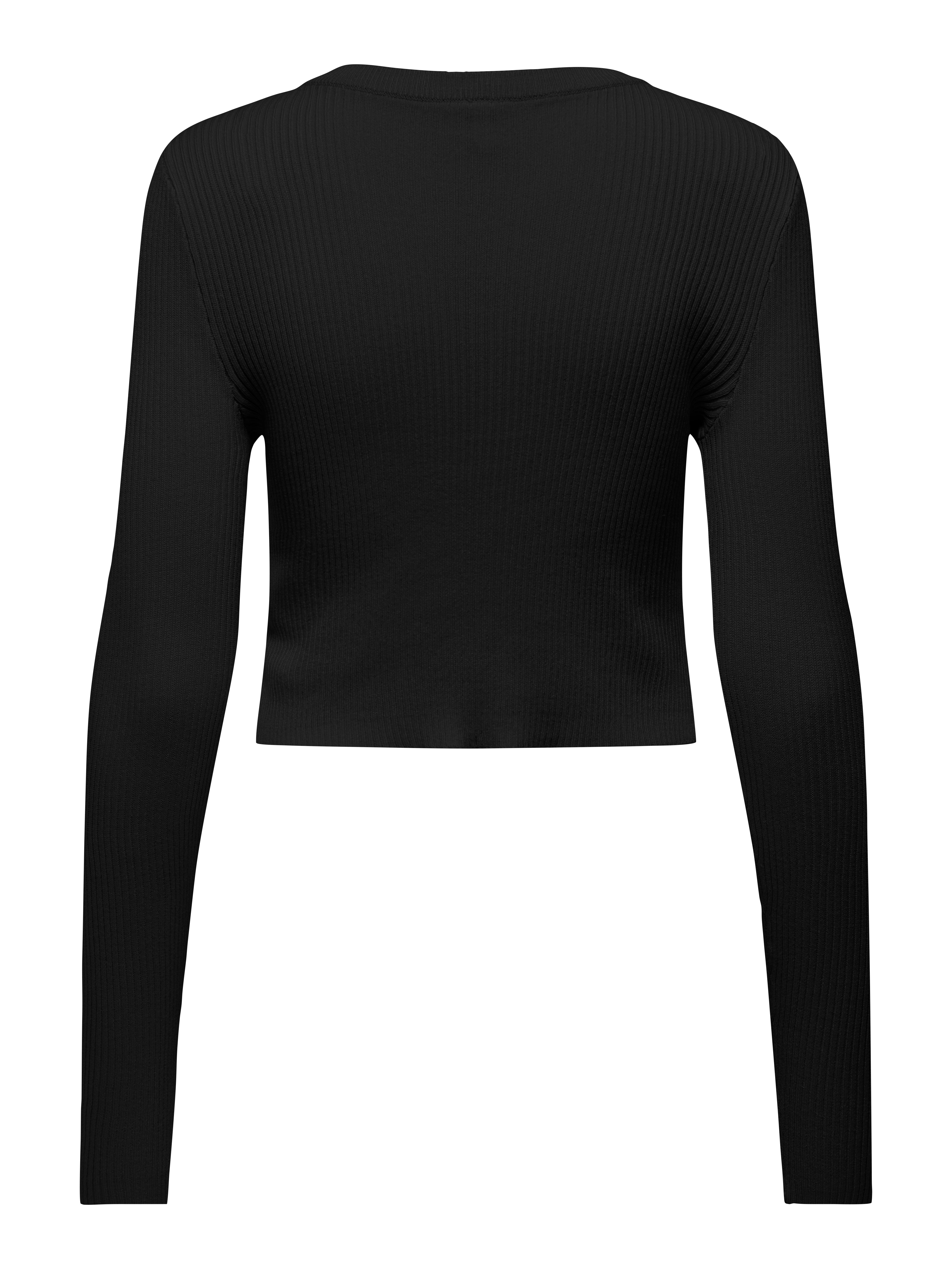 ONLNEW MEDDI LS O-NECK CROPPED CC KNT