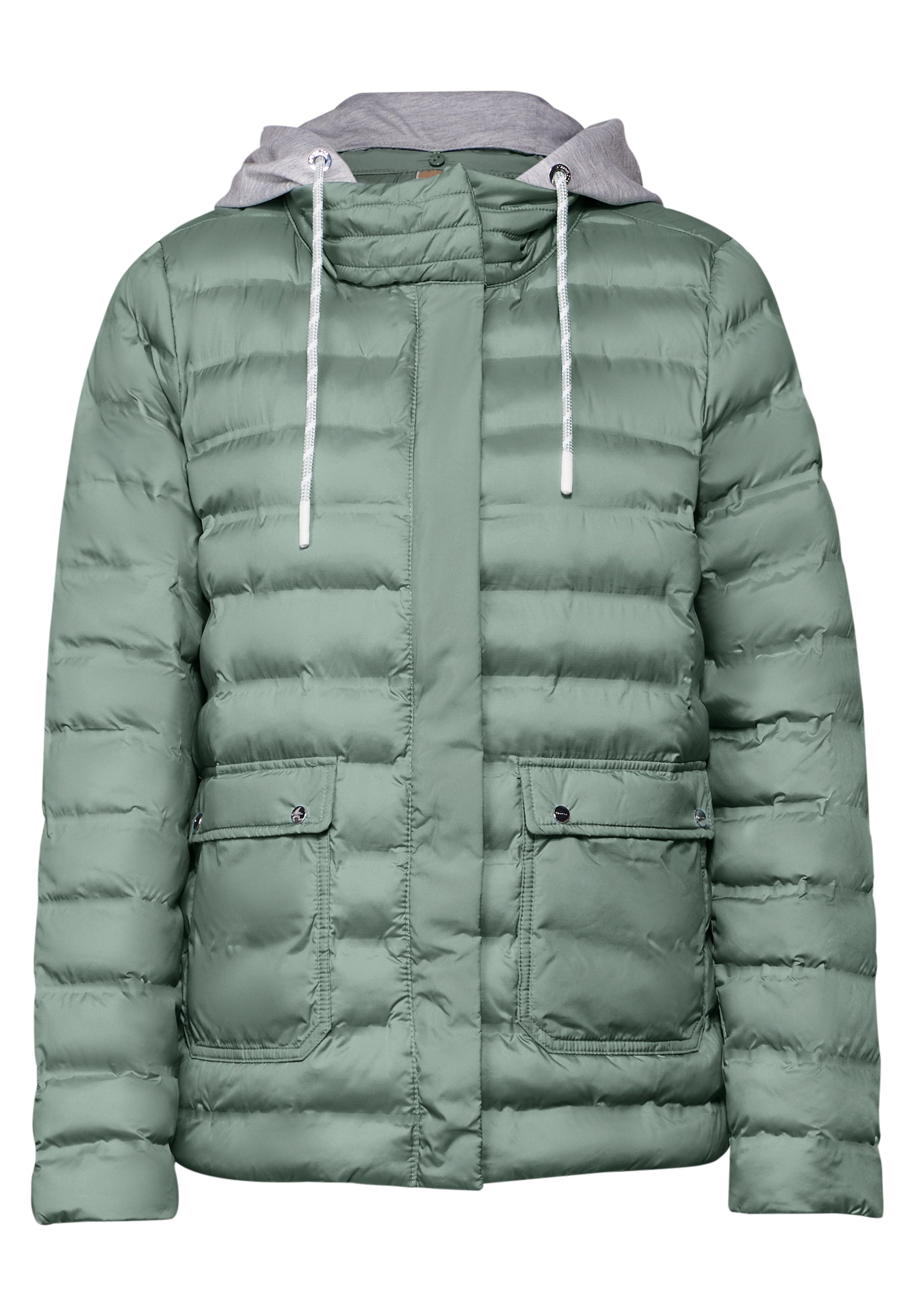 Jacke mit abnehmbarer Kapuze