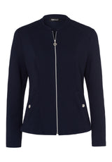 Blazerjacke NOS aus Jersey mit Zipp