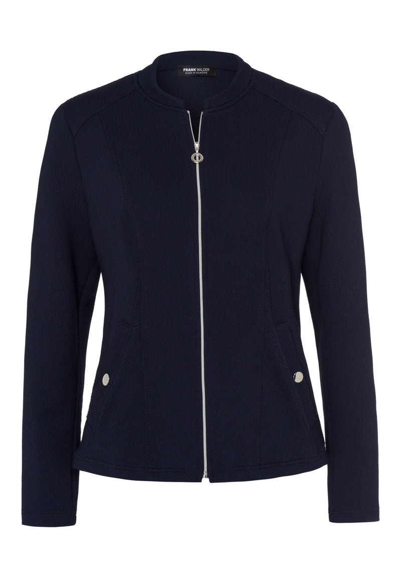 Blazerjacke NOS aus Jersey mit Zipp