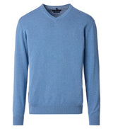Pullover mit V-Ausschnitt uni 004430
