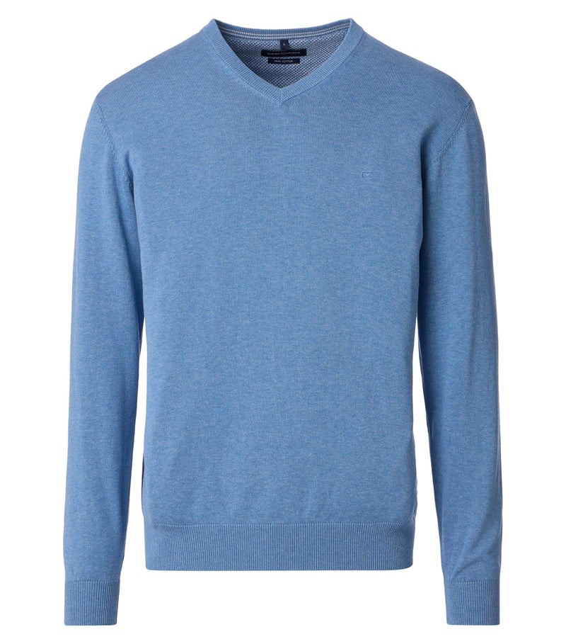 Pullover mit V-Ausschnitt uni 004430
