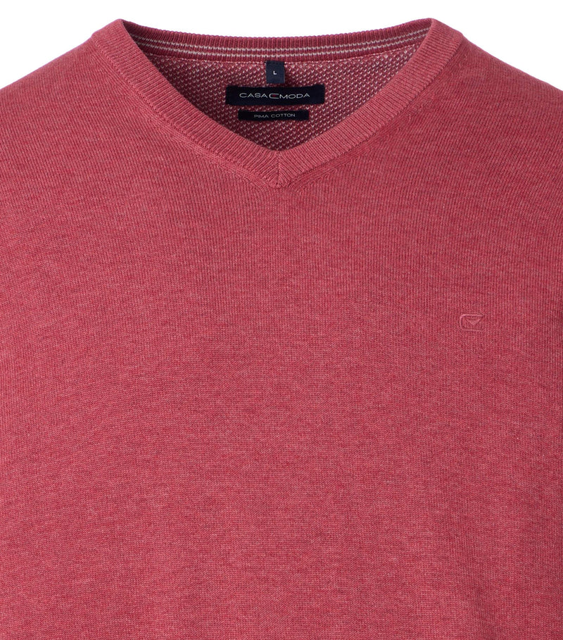 Pullover mit V-Ausschnitt uni 004430