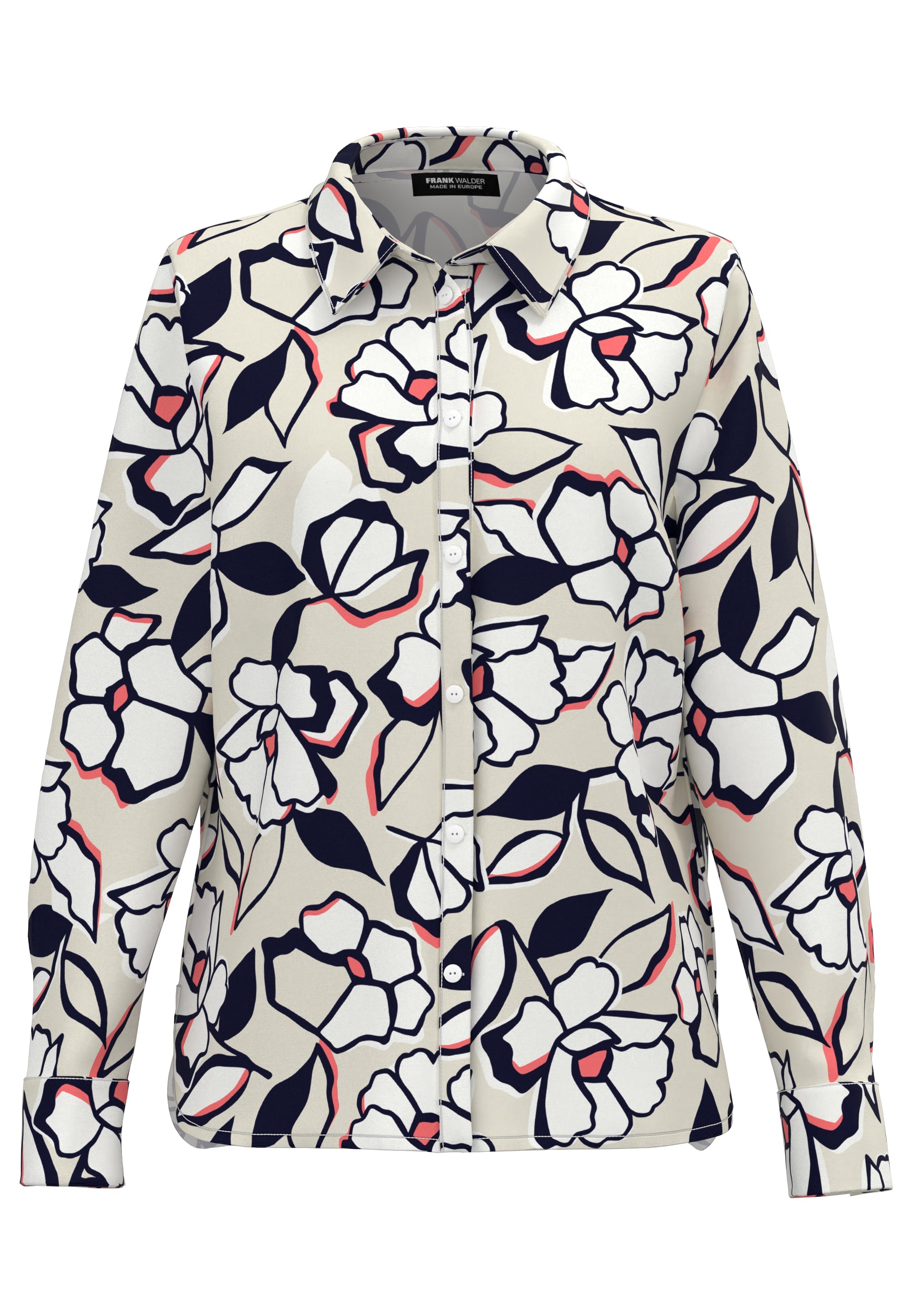 Langarmbluse ELEMENTS mit modernem Print