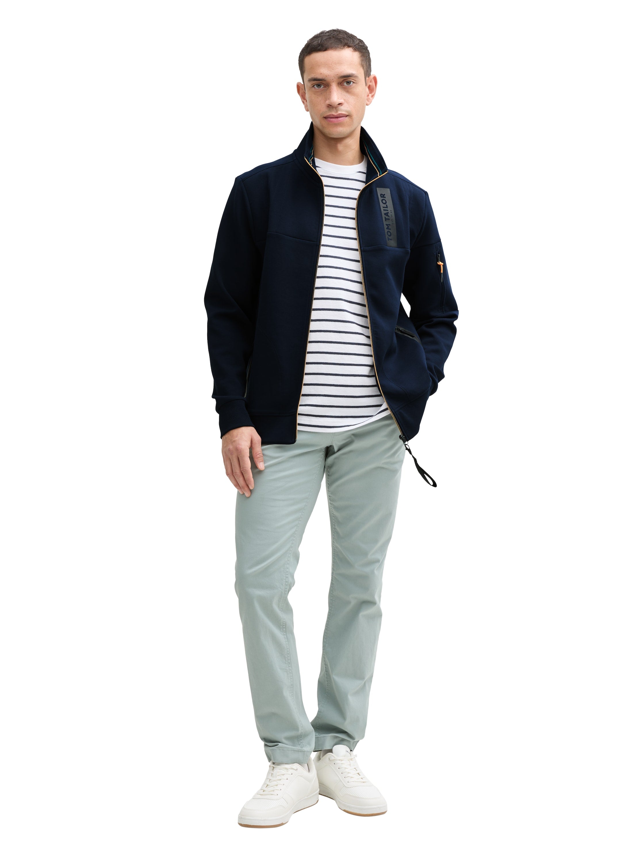 Sweatjacke mit Stehkragen