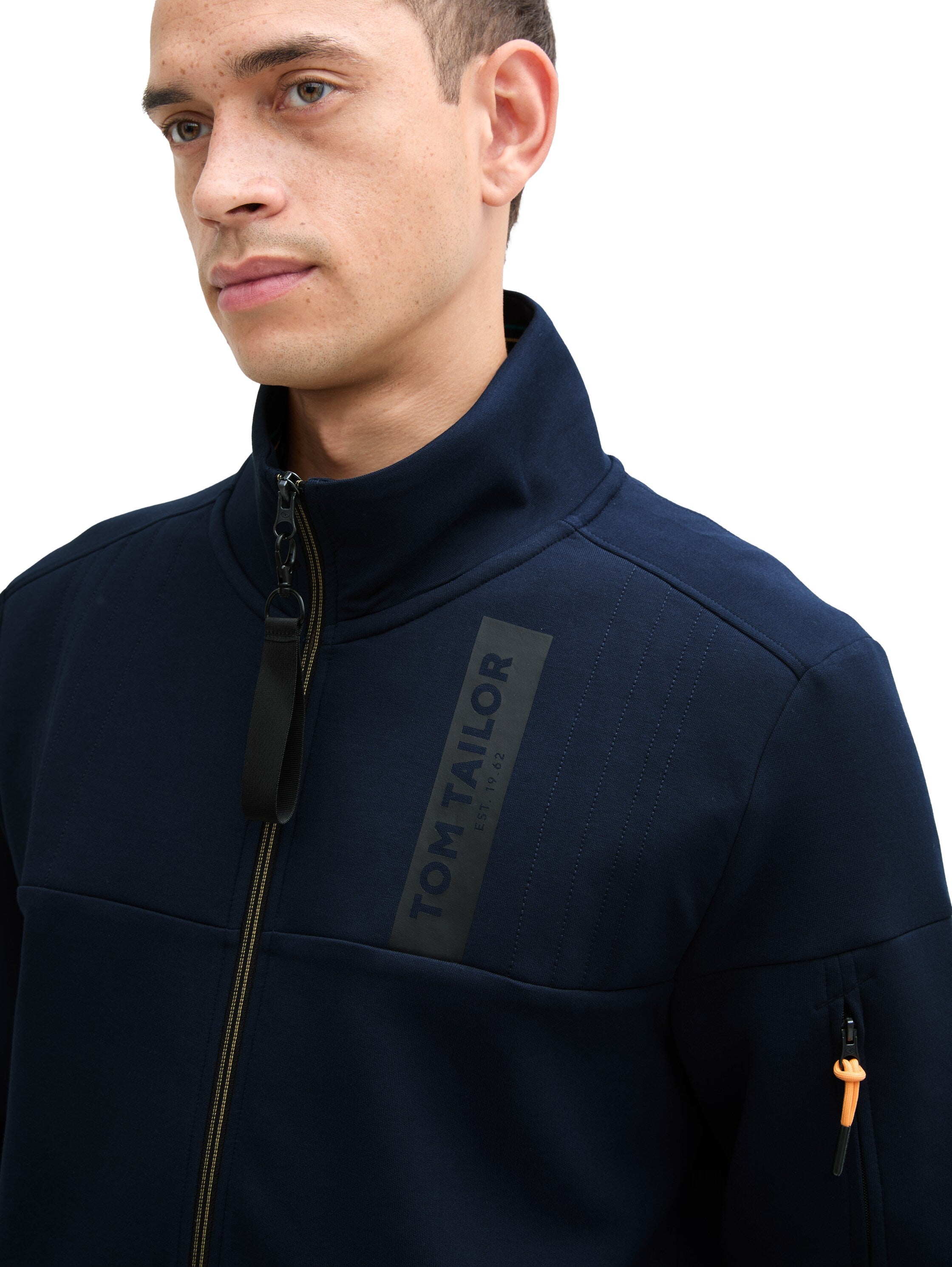 Sweatjacke mit Stehkragen