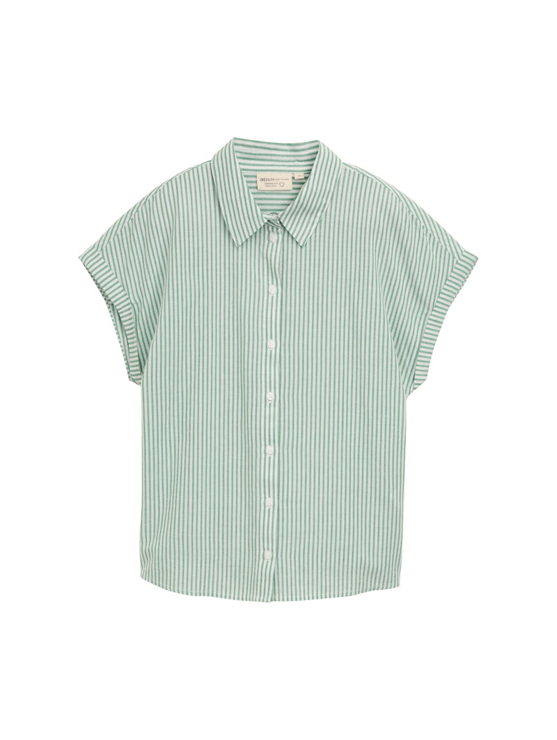 Loose Fit Bluse mit Streifenmuster