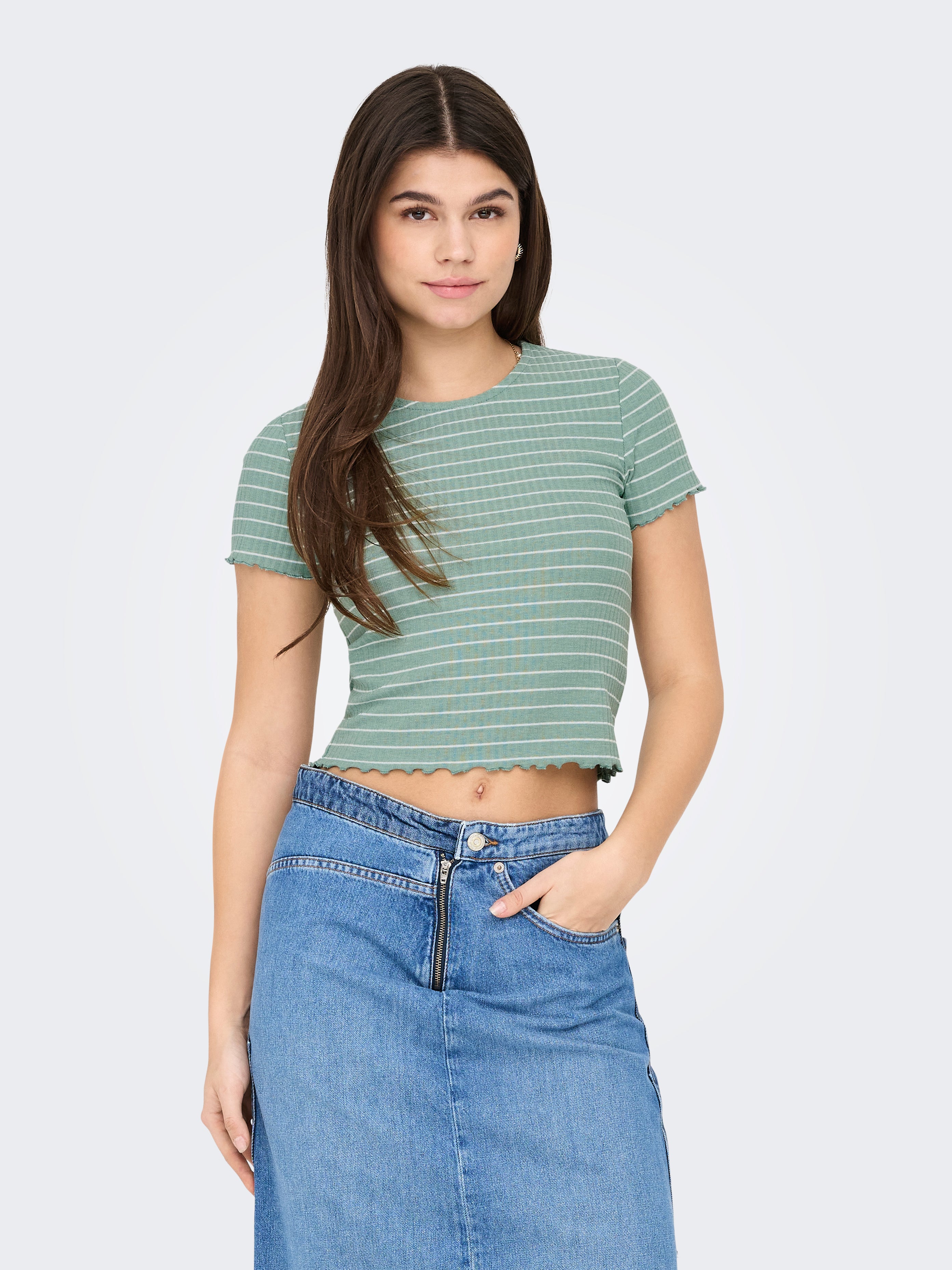 ONLEMMA STRIPE S/S TOP JRS