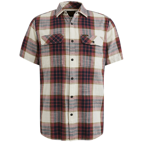 Ctn Slub Herringbone Check Esben