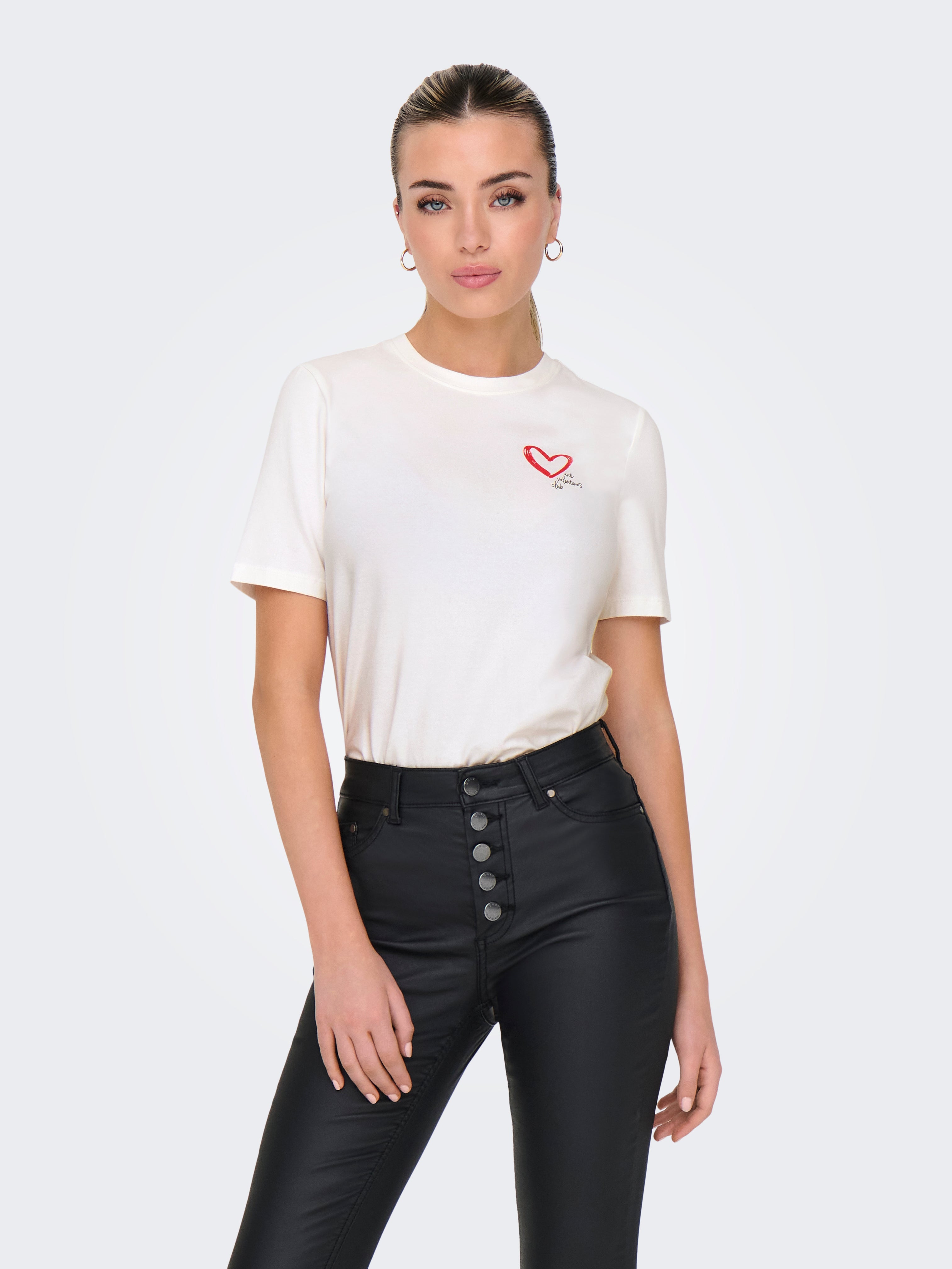 ONLVALLIE LIFE S/S LOVE TOP BOX JRS