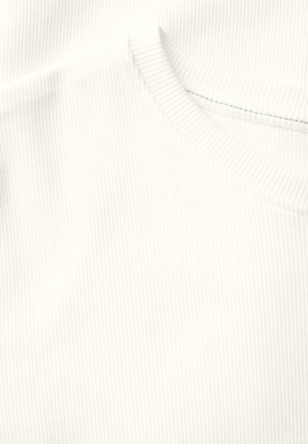 Basic Rippstruktur T-Shirt