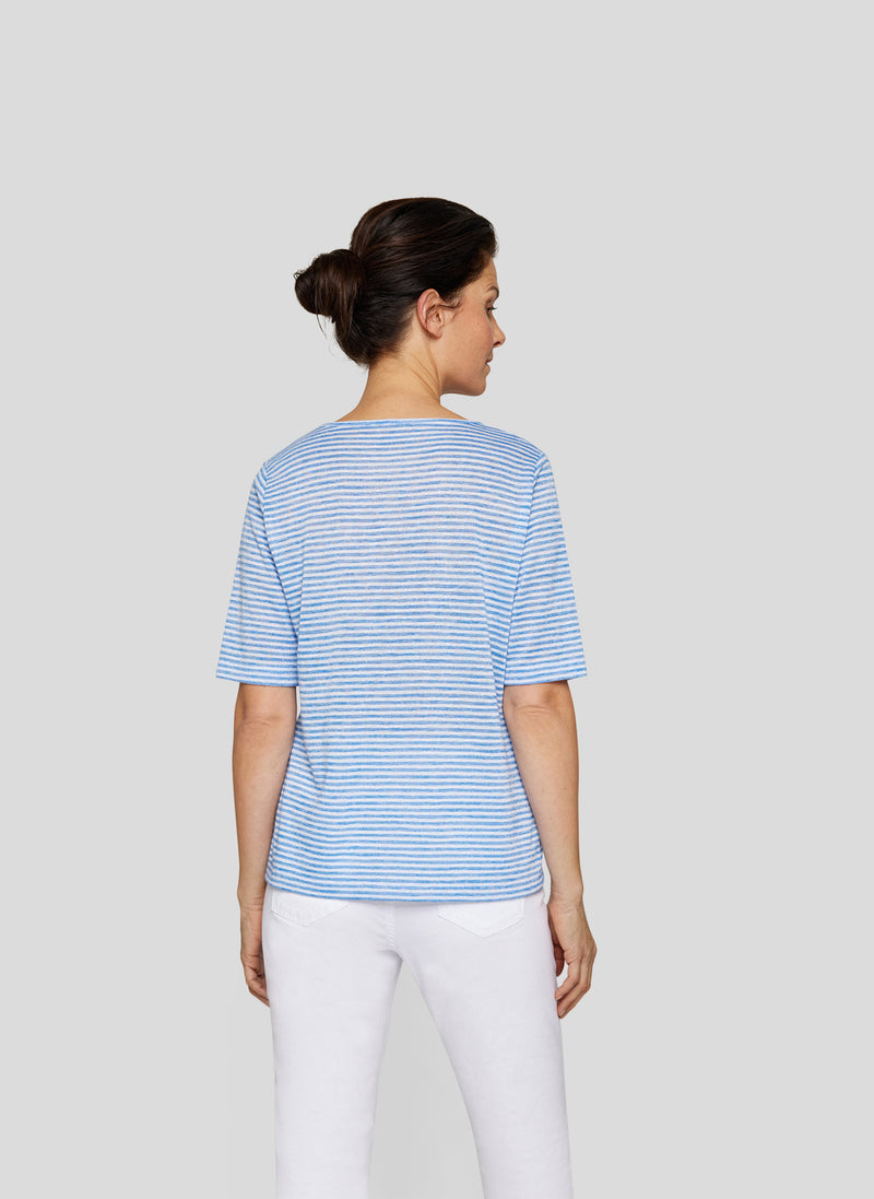 T-Shirt mit dezentem Strass-Schriftzug