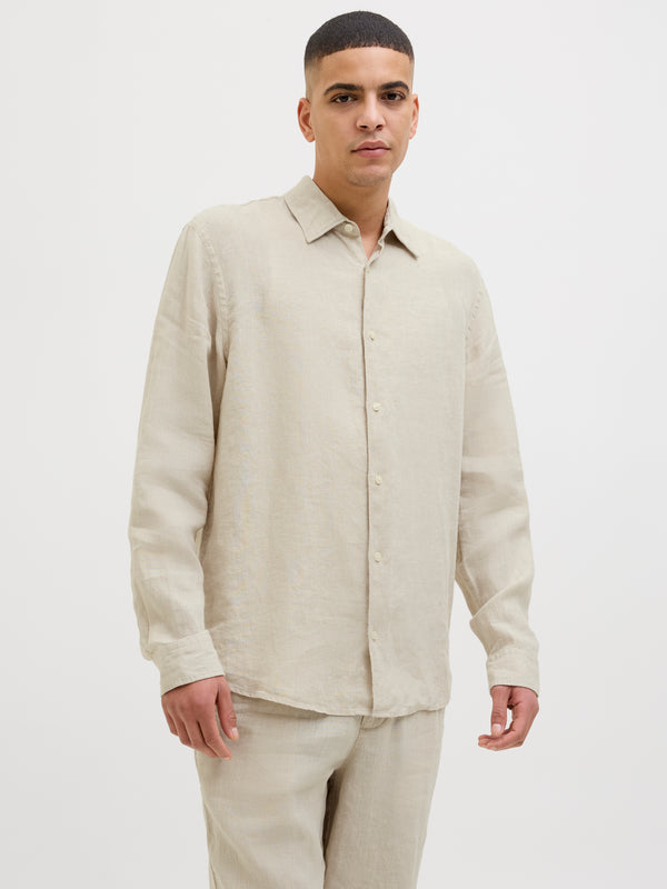 JPRBLALAWRENCE LINEN L/S SHIRT SN