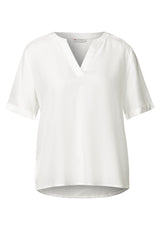 Bluse in Unifarbe