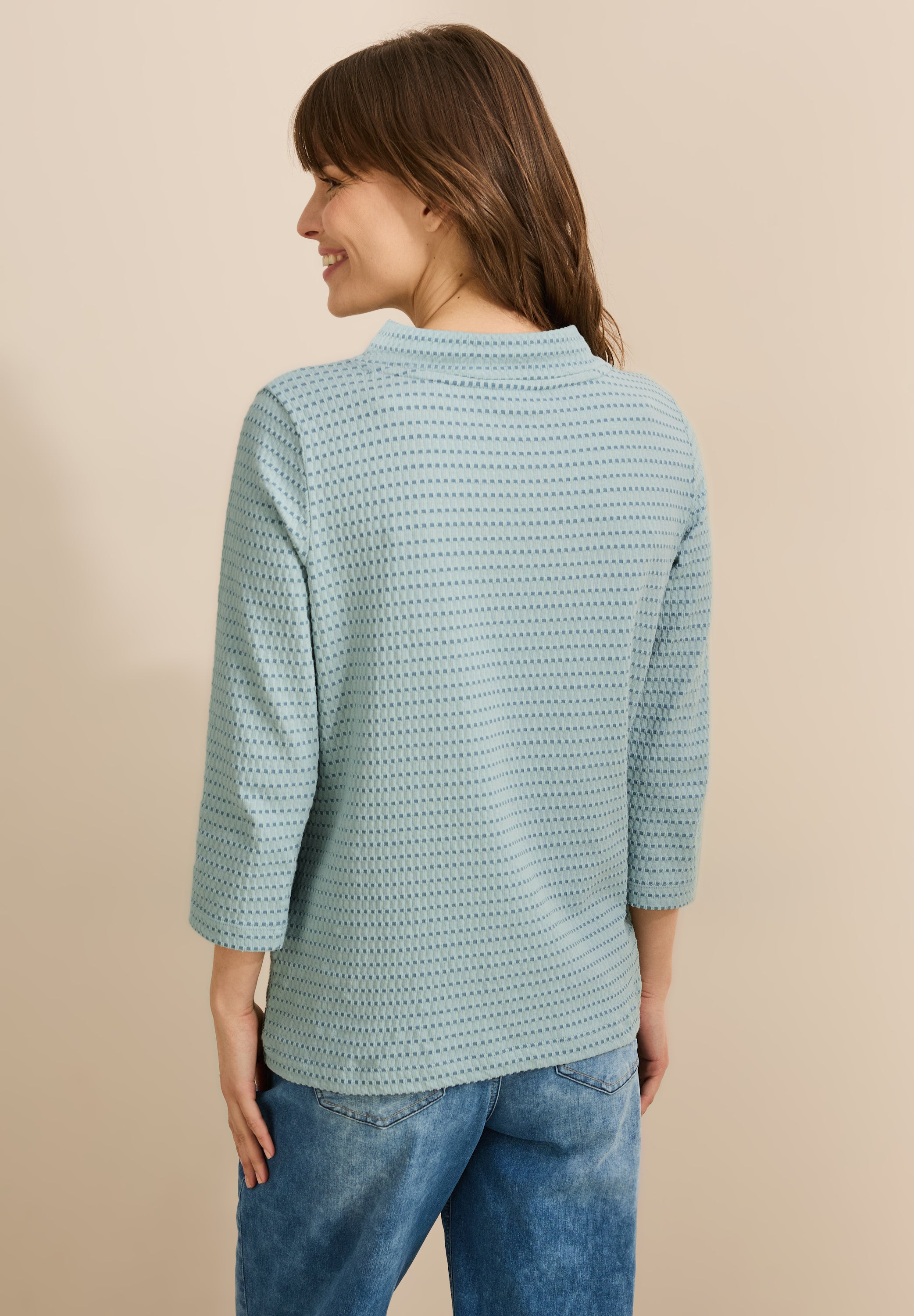 Two-Tone Strukturshirt