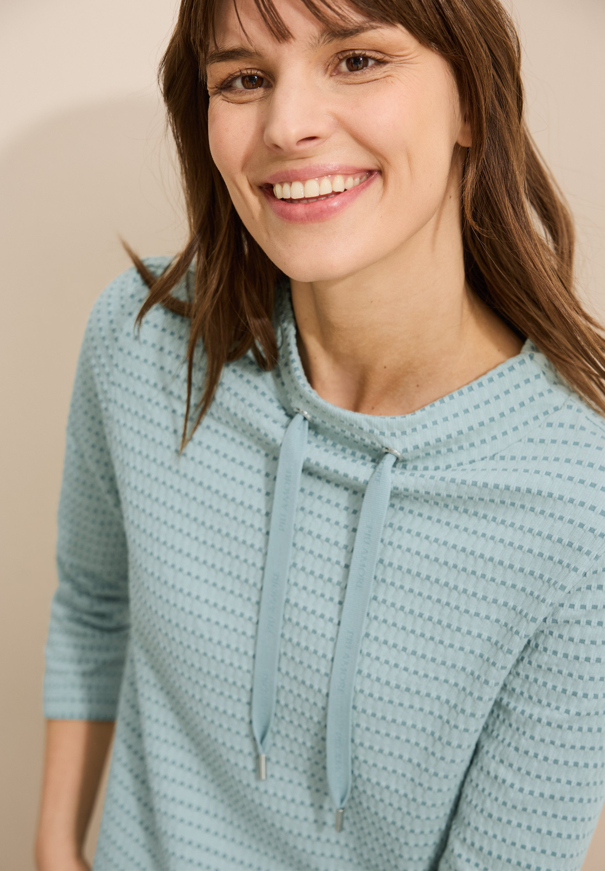 Two-Tone Strukturshirt