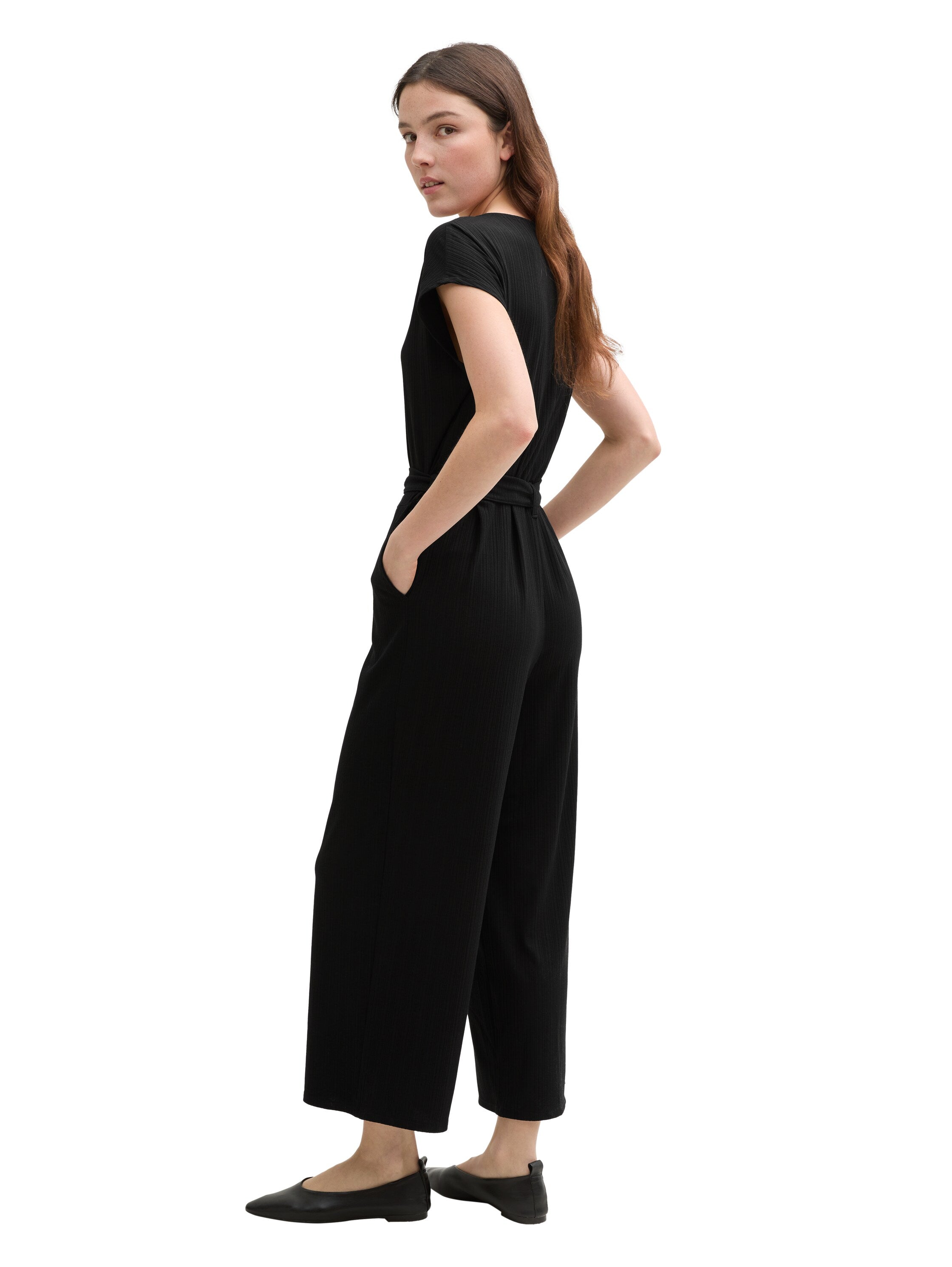 Jumpsuit mit Rippstruktur