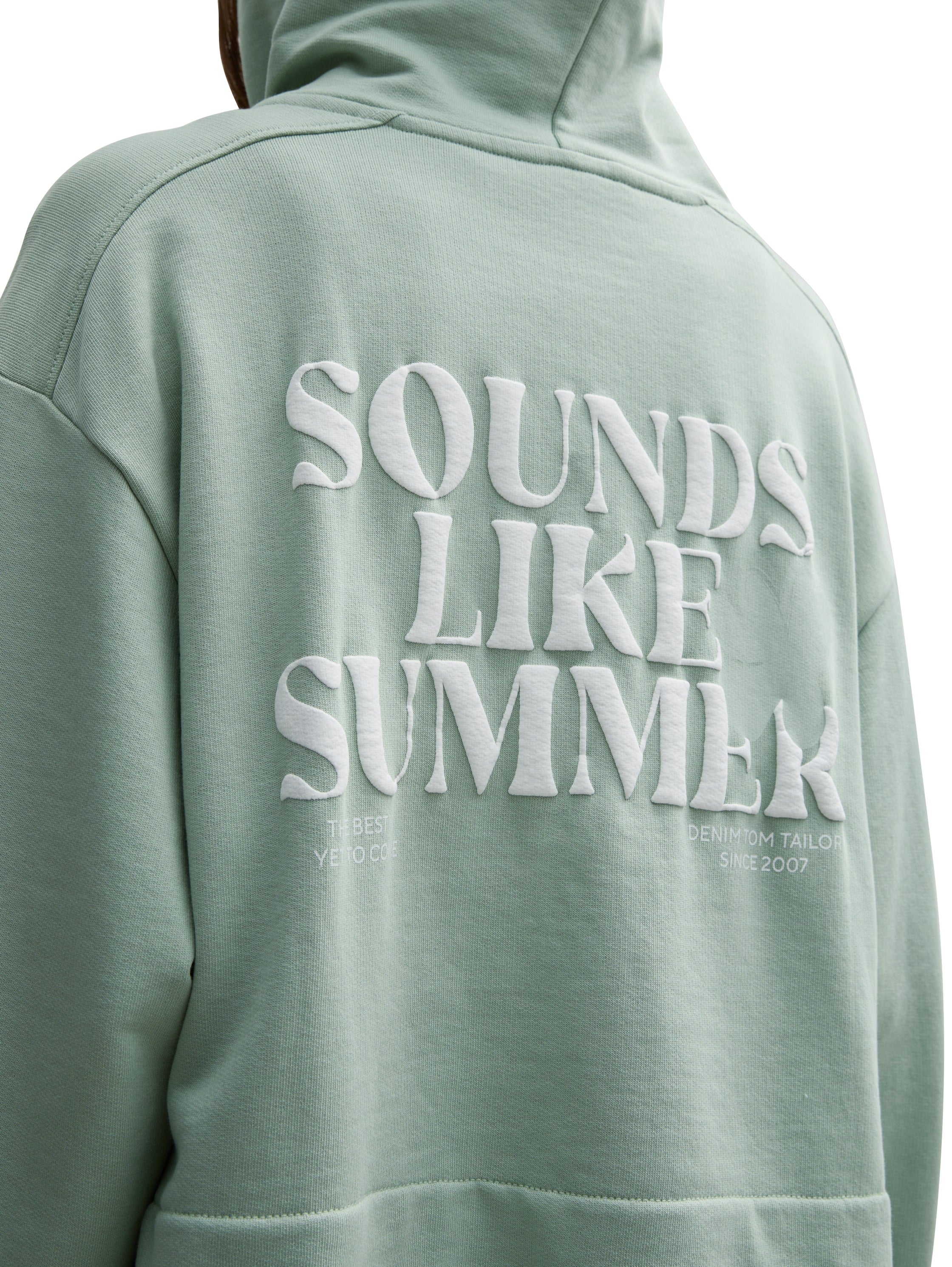 Oversize Hoodie Sweatjacke mit Print