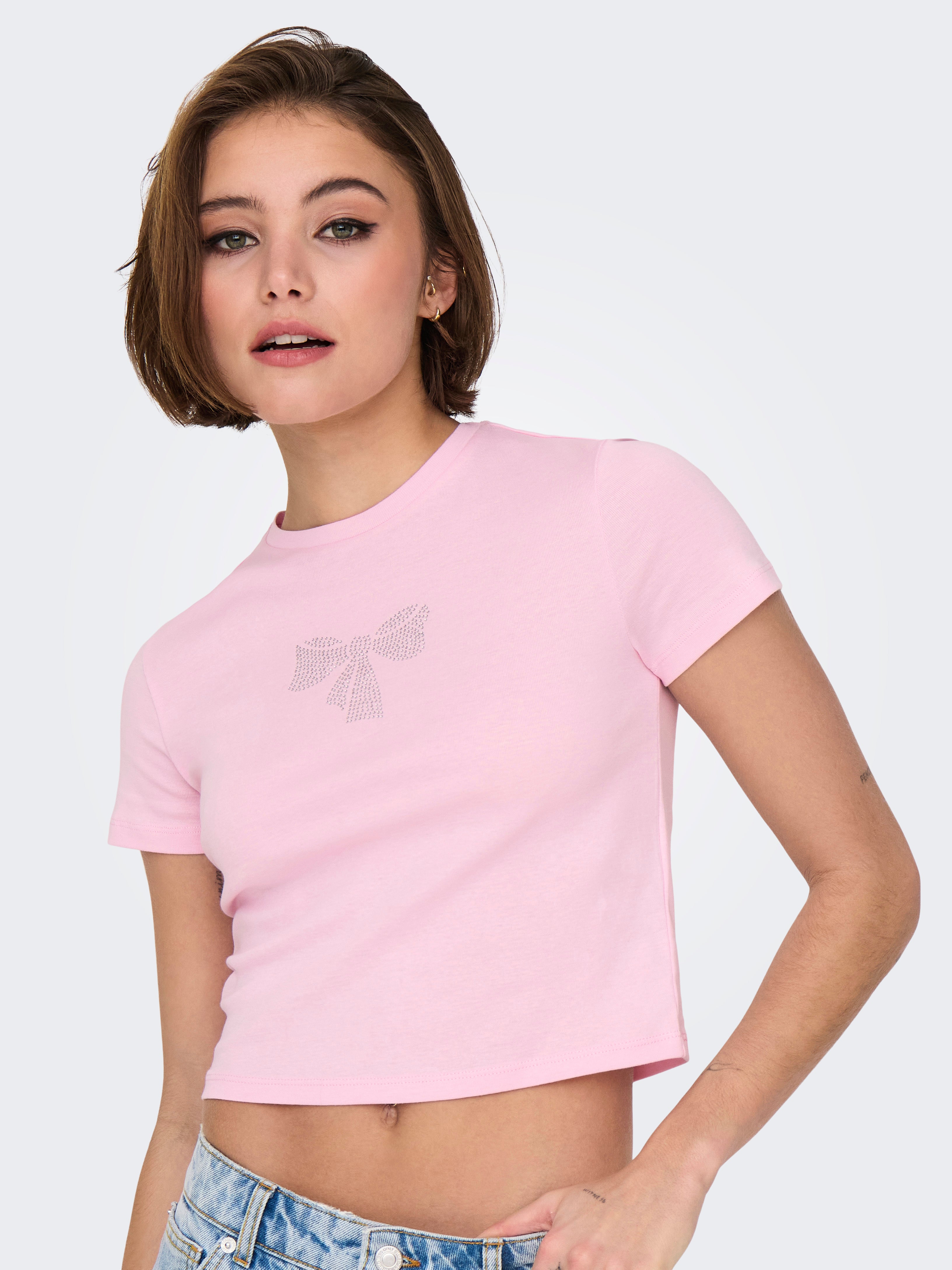 ONLKIRA LIFE S/S BLING SHORT TOP JRS