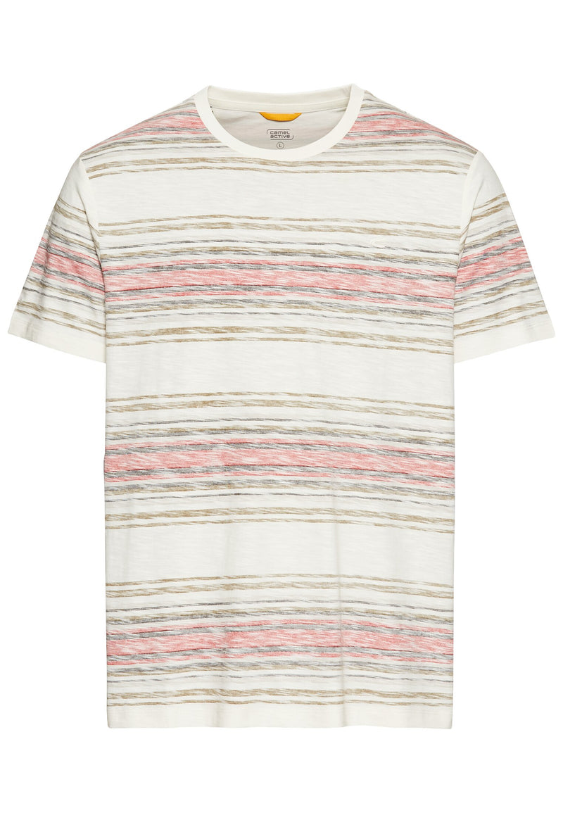 T-Shirt mit Streifenmuster aus Baumwolle