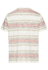 T-Shirt mit Streifenmuster aus Baumwolle