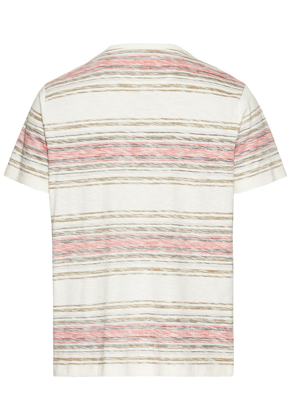 T-Shirt mit Streifenmuster aus Baumwolle