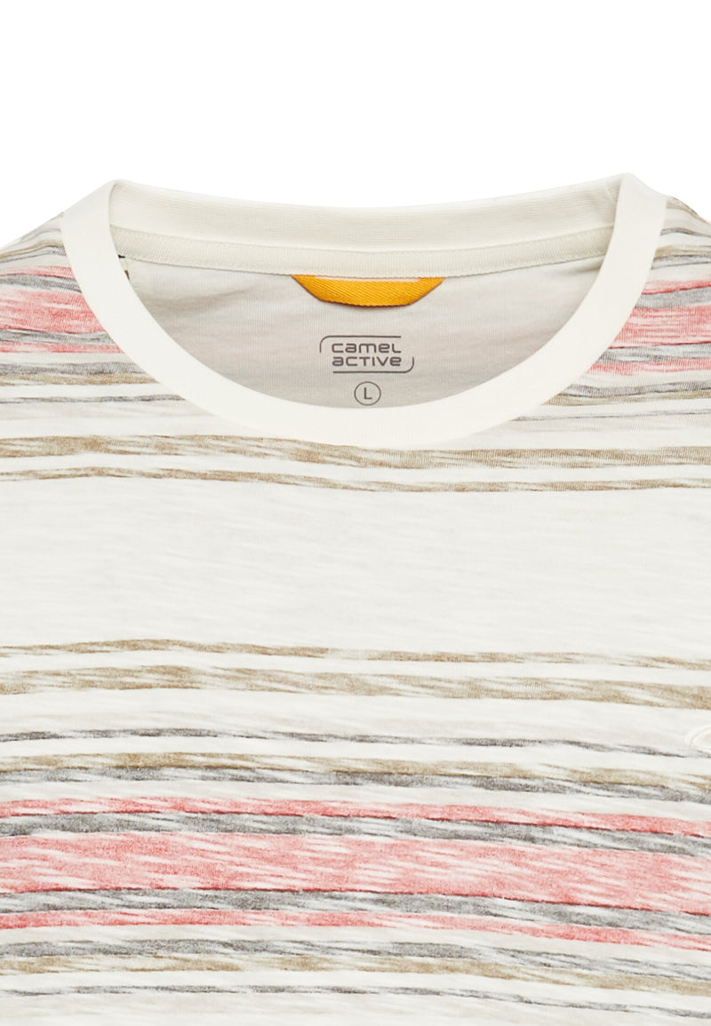 T-Shirt mit Streifenmuster aus Baumwolle