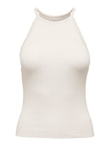 ONLGEMMA SL SCALLOP HLTNECK TOP KNT