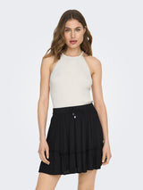ONLGEMMA SL SCALLOP HLTNECK TOP KNT