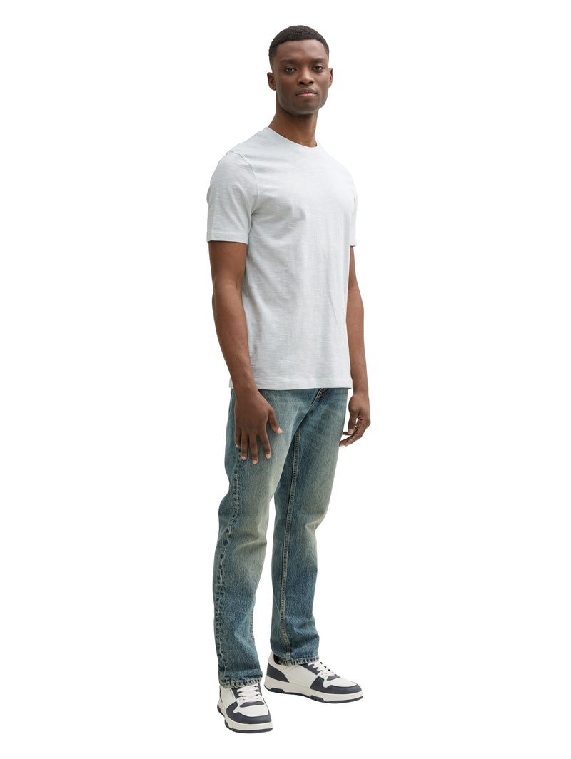 Basic T-Shirt in Melange-Optik