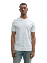 Basic T-Shirt in Melange-Optik