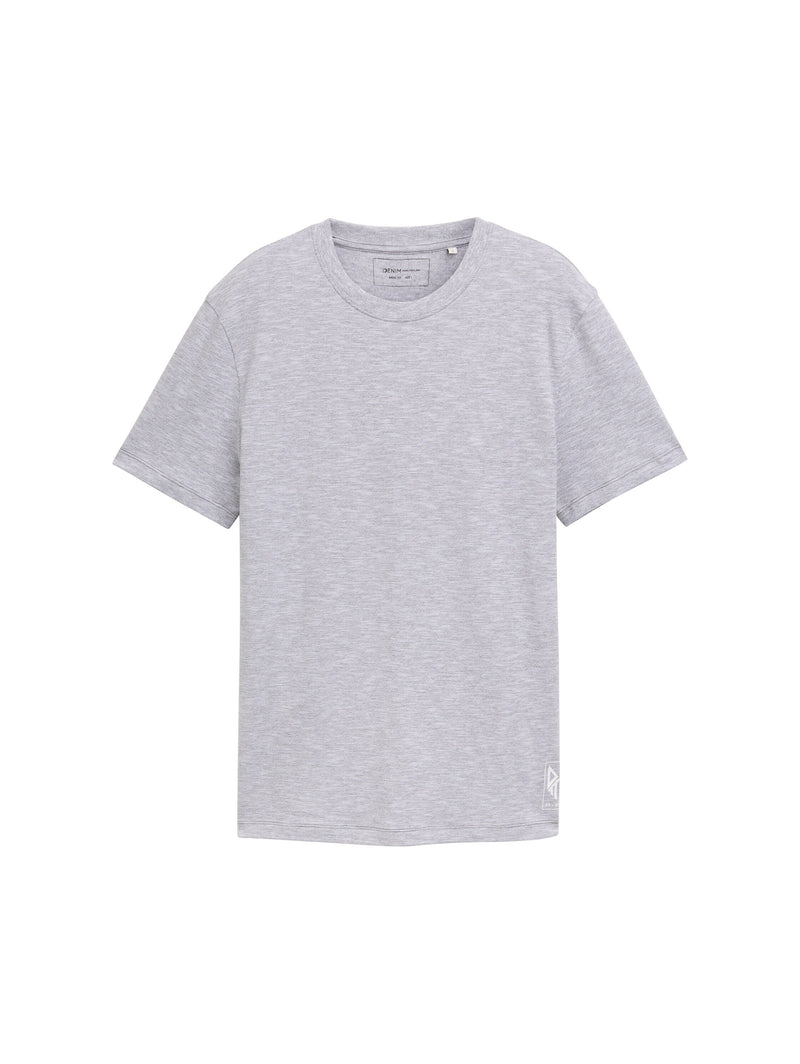 Basic T-Shirt in Melange-Optik