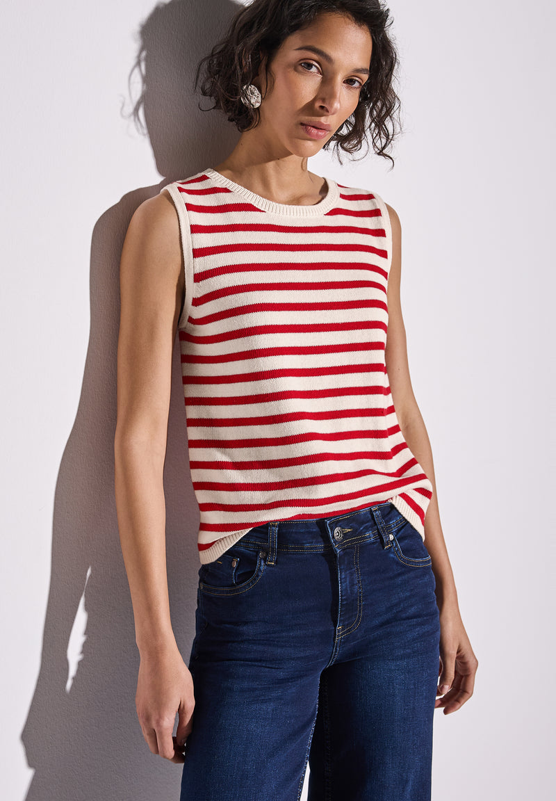 Gestreiftes Strick-Top