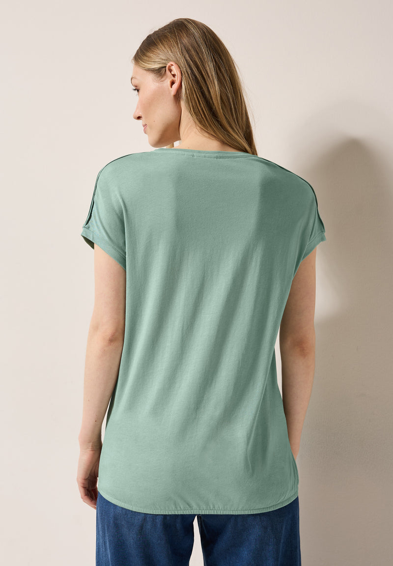 Shirt in Unifarbe