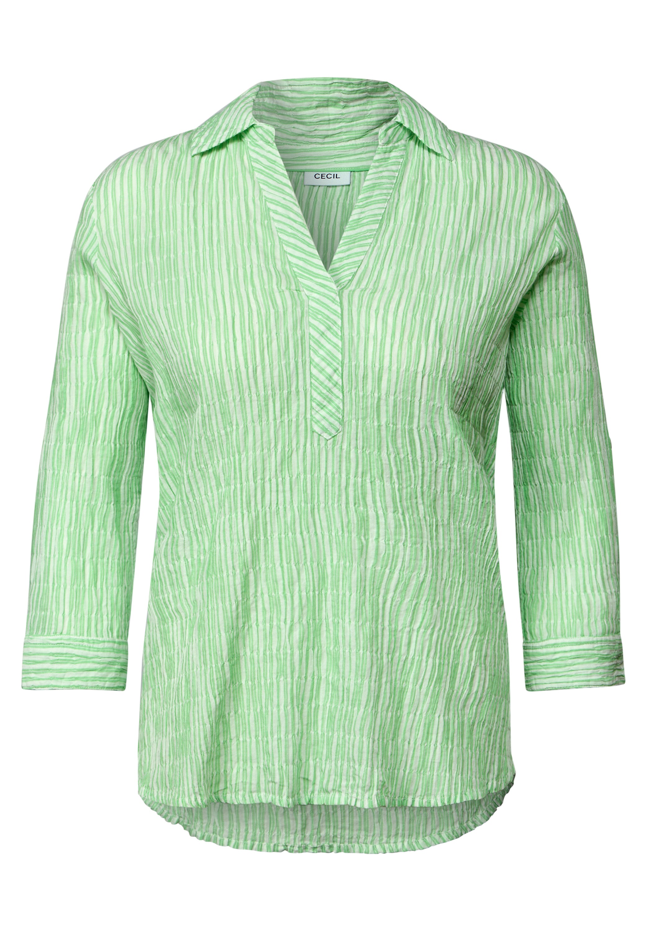 Gestreifte Seersucker Bluse