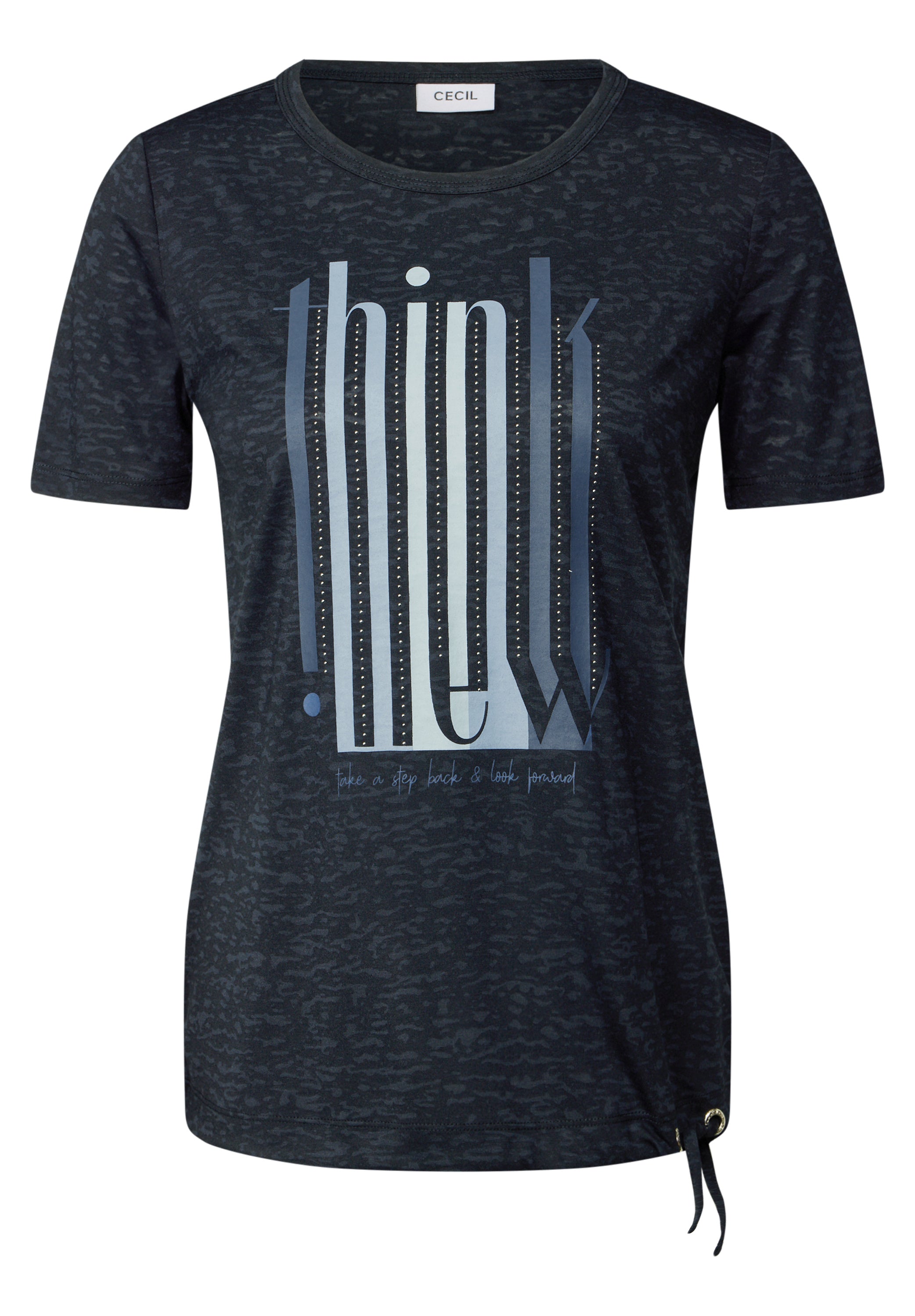 Ausbrenner-Shirt mit Wording