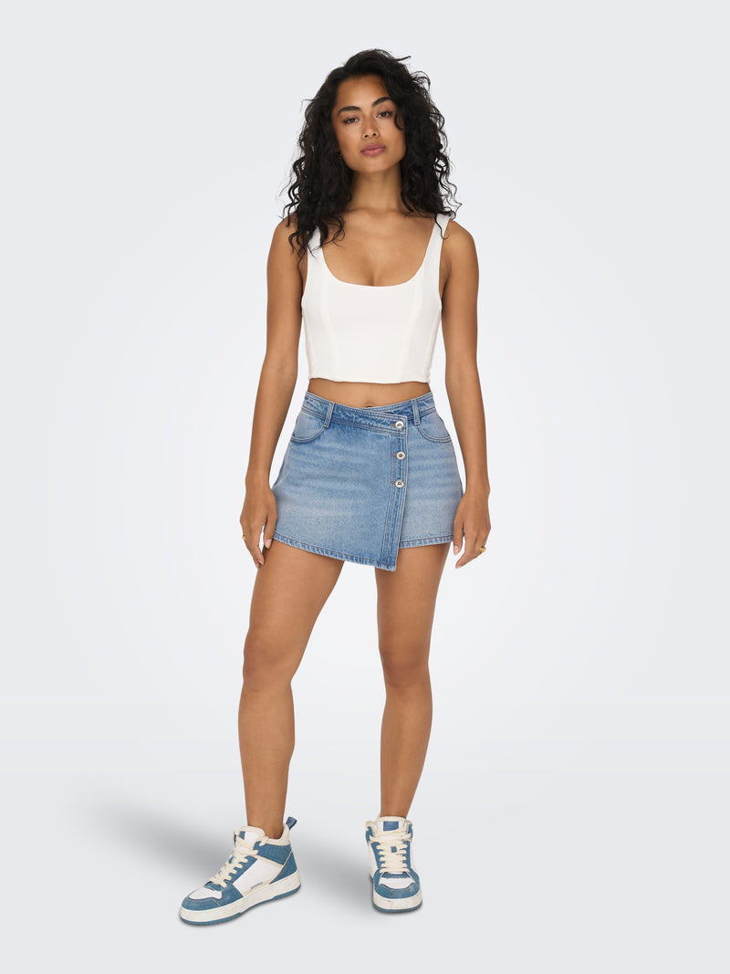 ONLLESLY REG LB DNM SKORT BJ NOOS