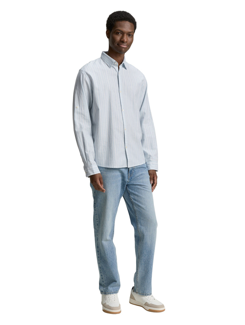 Relaxed Fit Hemd mit Turn-up-Funktion