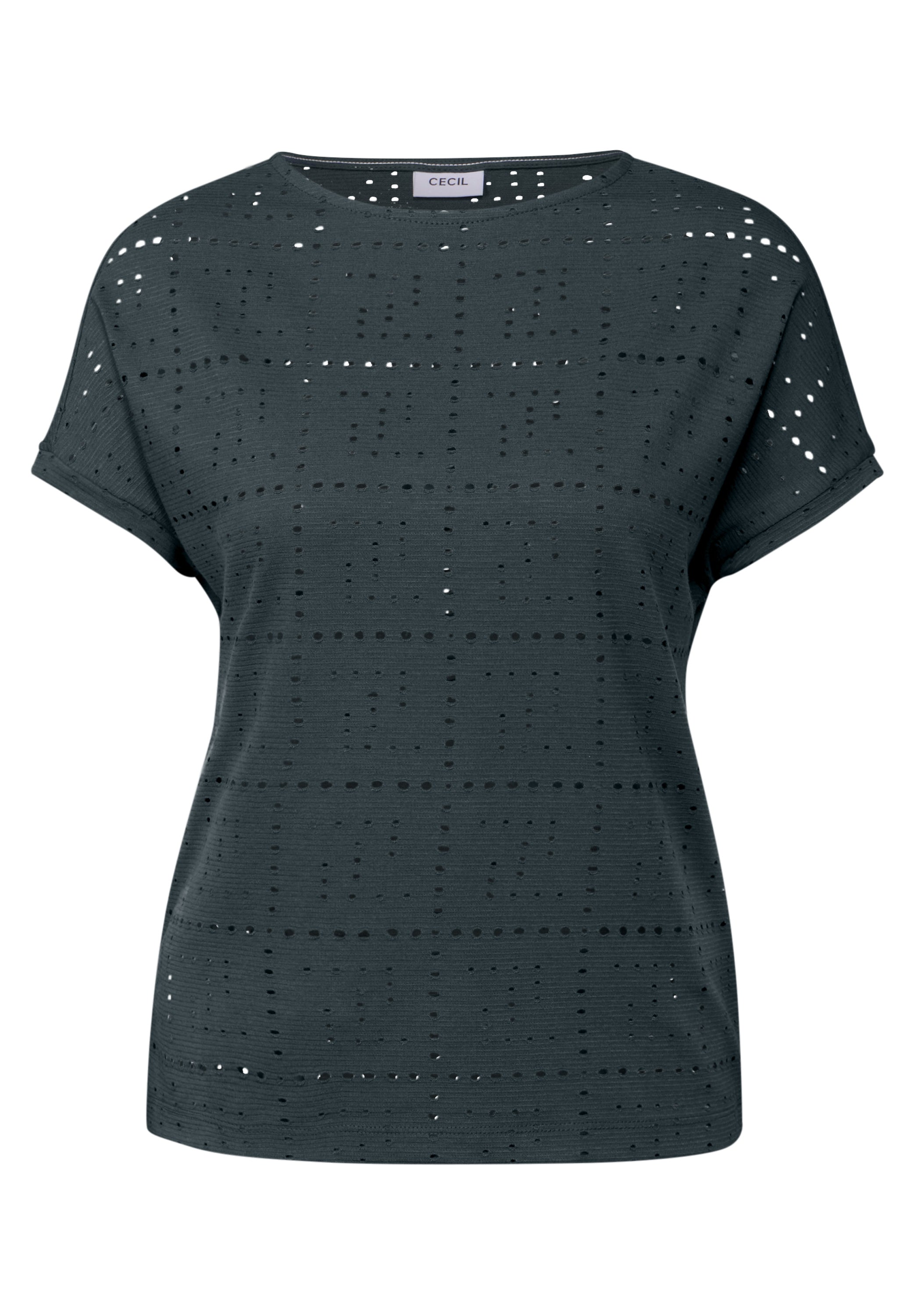 T-Shirt mit Lochmuster