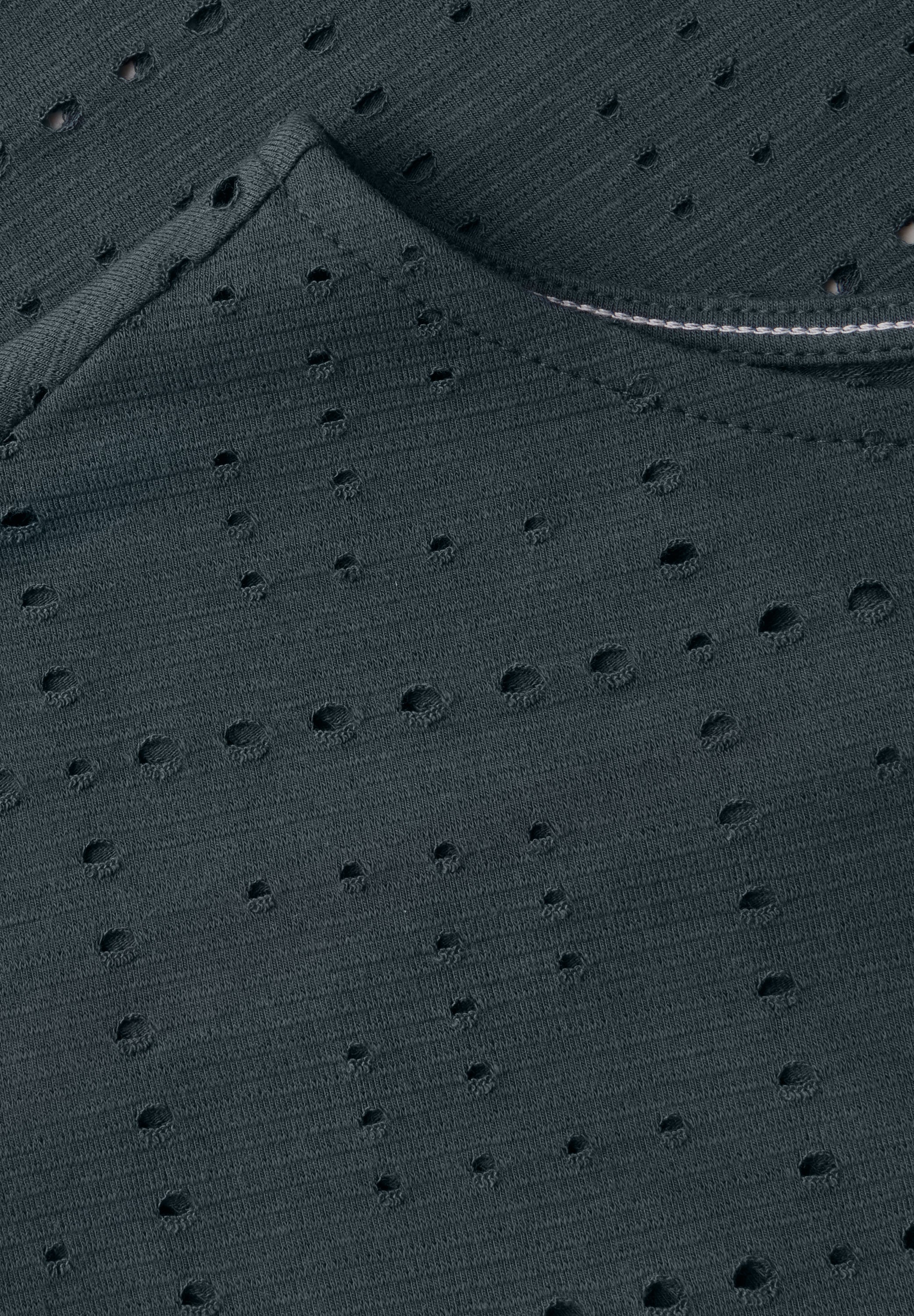 T-Shirt mit Lochmuster