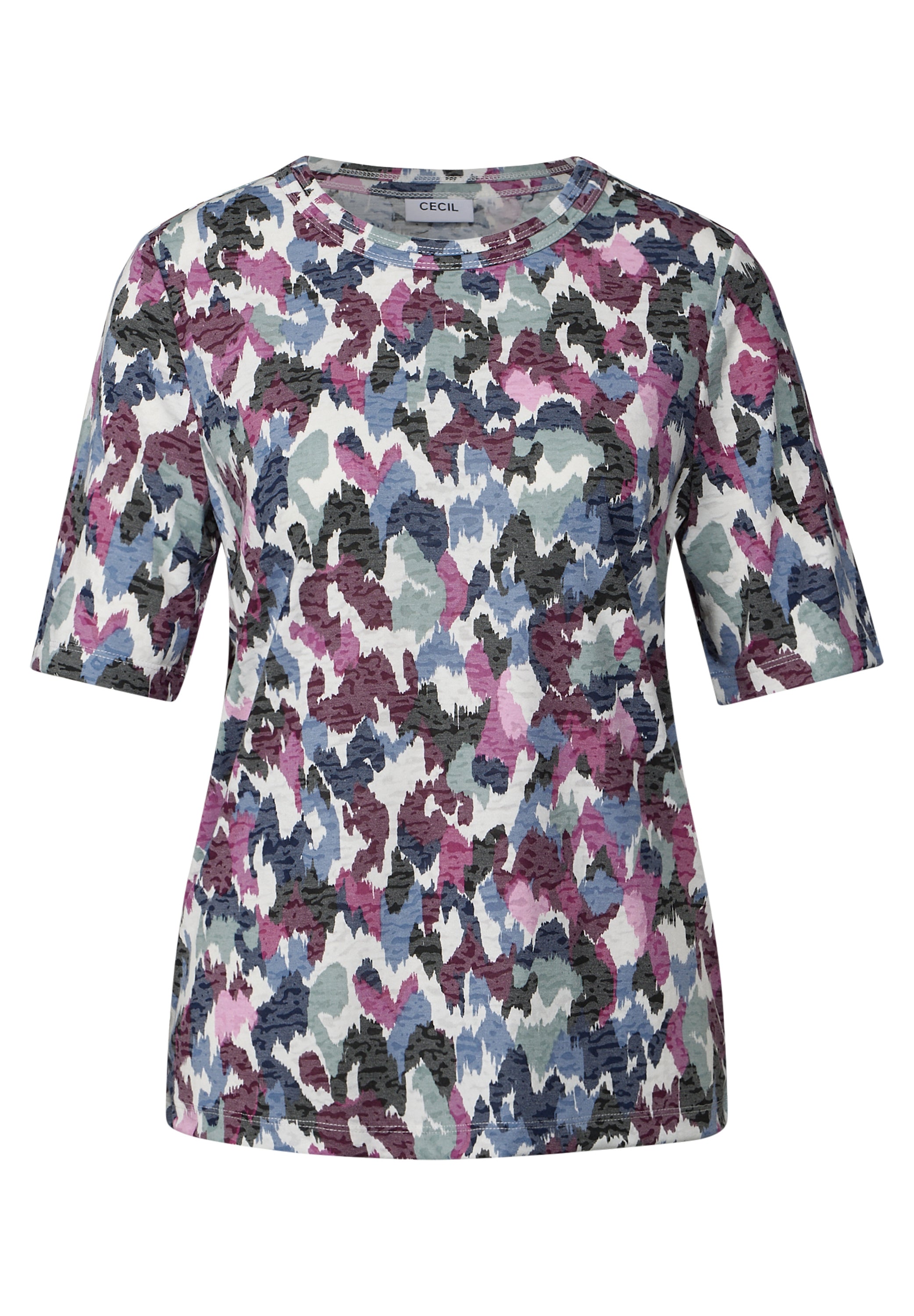 Shirt mit Burn-Out-Muster