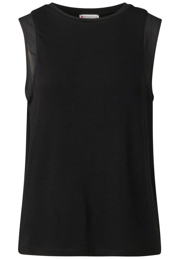 Top mit Chiffondetails