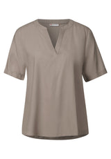 Bluse in Unifarbe