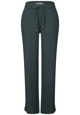 Wide Leg Hose mit Struktur