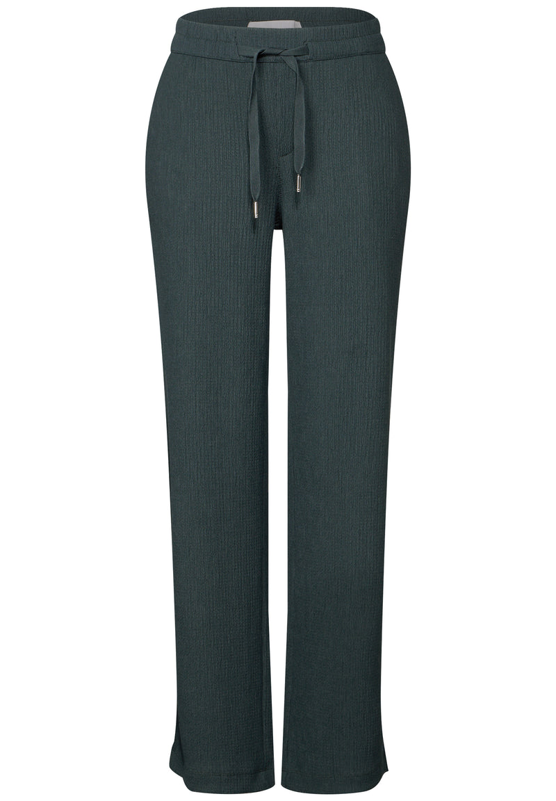 Wide Leg Hose mit Struktur