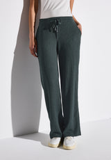 Wide Leg Hose mit Struktur