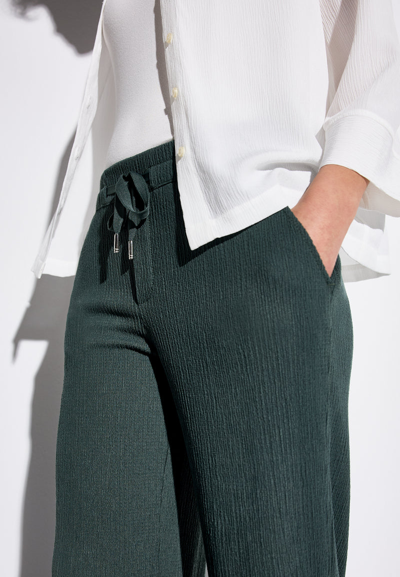 Wide Leg Hose mit Struktur