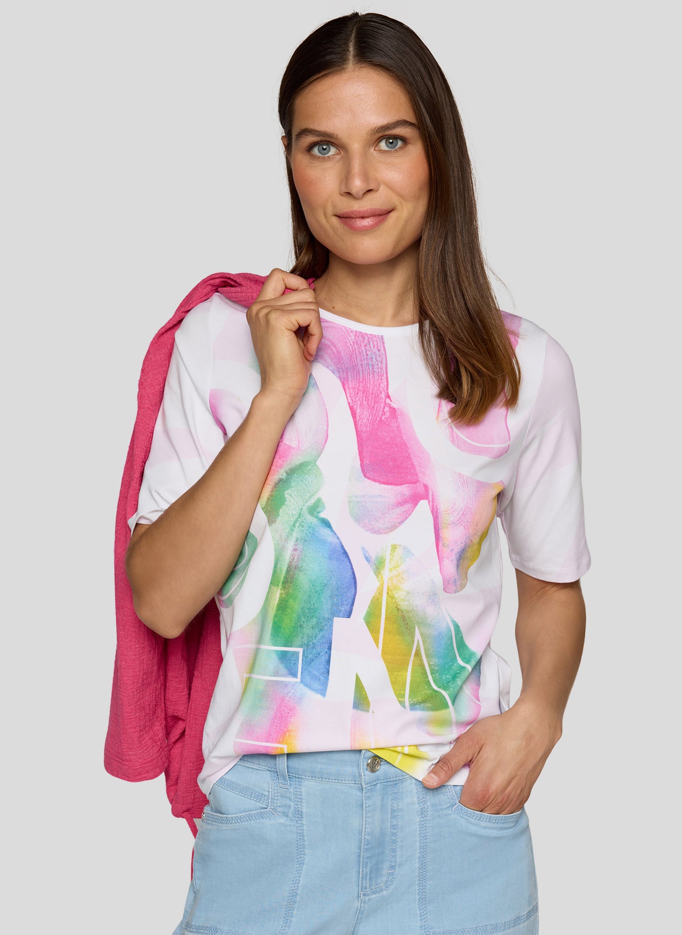 T-Shirt mit Allover-Print