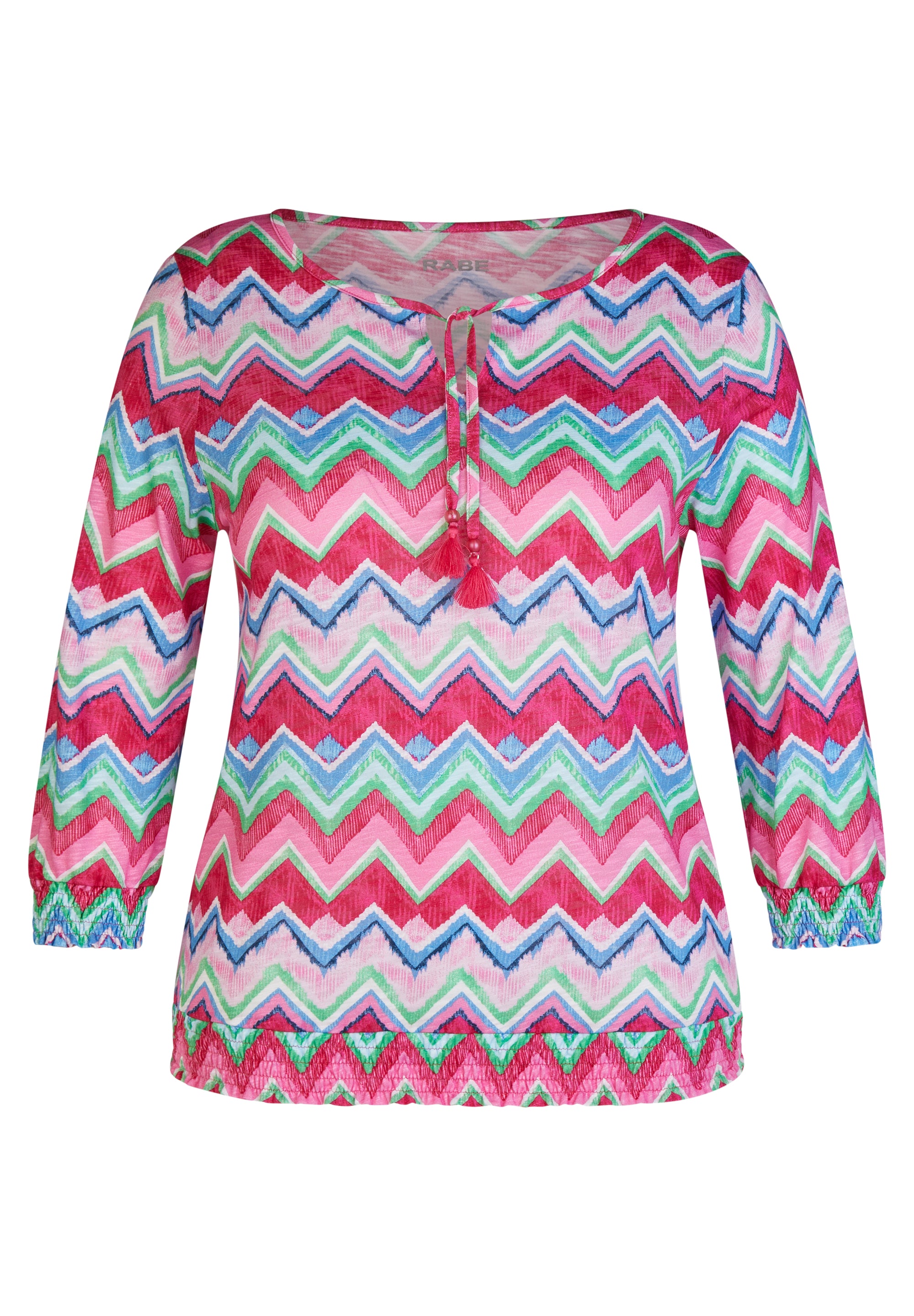 T-Shirt mit Tunikaausschnitt