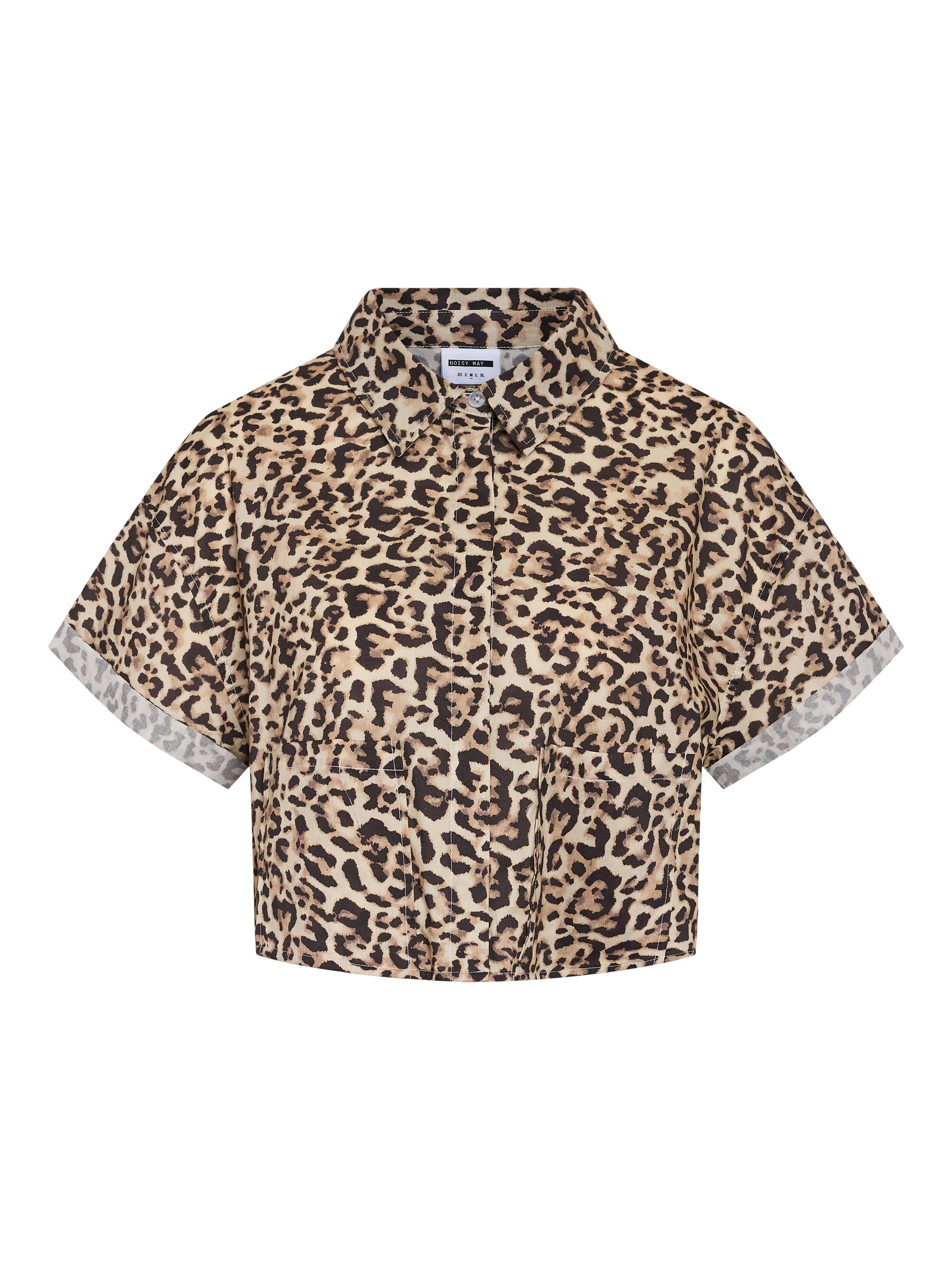 NMPEYTON S/S CROPPED SHIRT WVN